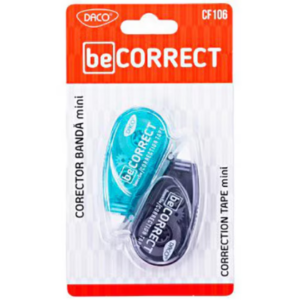 Set 2 corectoare bandă mini Daco CF106, alb, pentru corectare rapidă și precisă