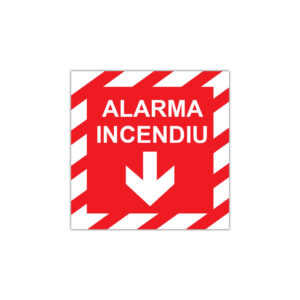 Indicator PSI alarmă incendiu cu săgeată în jos