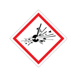 Indicator exploziv GHS01 CLP autocolant de avertizare pentru produse chimice