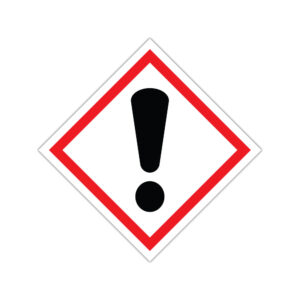 Indicator de avertizare produse chimice cu semnul exclamării