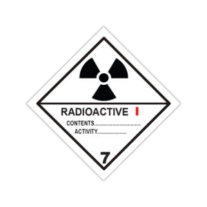 Autocolant ADR Radioactive I clasa 7 pentru materiale radioactive