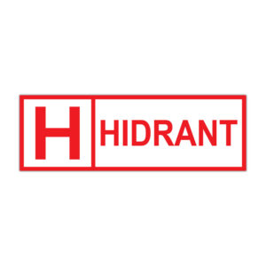 Indicator PSI Hidrant rosu pe fundal alb