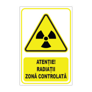 Indicator avertizare radiații zonă controlată
