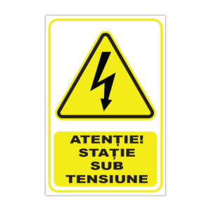 Indicator avertizare Atenție Stație sub tensiune