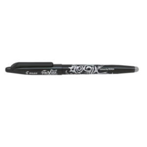 Roller Frixion Ball Pilot cu varf mediu de 0.7 mm si cerneala neagra