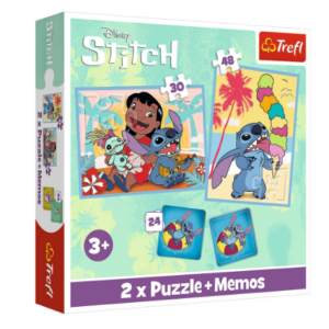 Puzzle carton 2 in 1 Lilo de la Trefl, joc creativ pentru copii