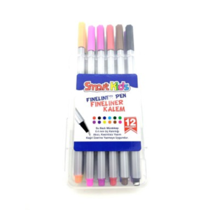 Set fineliner multicolor cu 12 culori pentru copii Smart Kids