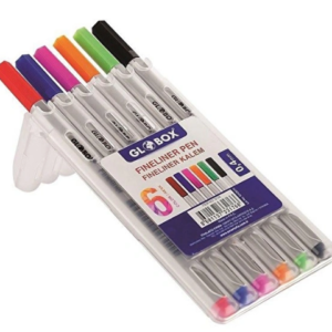 Set fineliner multicolor cu 6 culori Globox pentru desen și scris