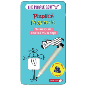 Joc de societate Pixplica Magnetic albastru pentru copii de peste 5 ani