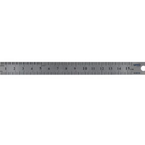 Rigla metalica din otel gri de 150 mm Spree pentru masuratori precise
