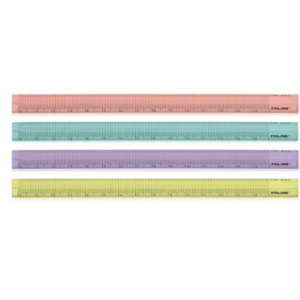Liniar triunghiular de 15 cm din plastic cu design colorat aleatoriu Milan