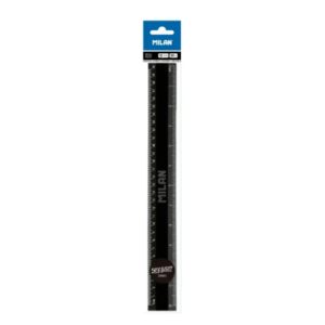Liniar flexibil de 30 cm de culoare negru pentru măsurători precise