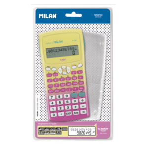 Calculator stiintific Milan10 DG Sunset pink cu design multicolor