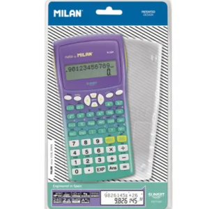 Calculator științific Milan cu 10 cifre și corp din plastic multicolor pentru birou