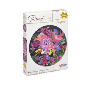 Puzzle rotund de 1000 piese cu imagine Zona tropicala multicolor