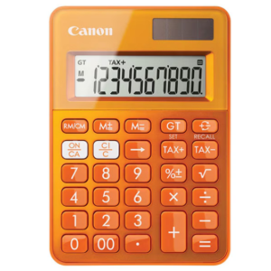 Calculator de birou portocaliu Canon LS-100K cu 10 cifre