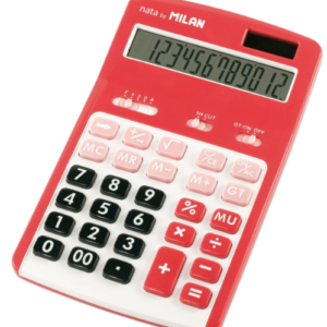 Calculator de birou multicolor cu 12 digiti model 1507 Milan