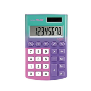 Calculator de birou MILAN Sunset cu 8 cifre și corp mov din plastic