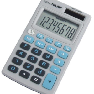 Calculator de buzunar multicolor Milan 208BBL cu 8 digiti