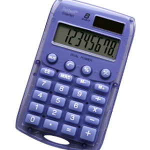 Calculator compact mov Rebell Starlet buzunar cu 8 cifre