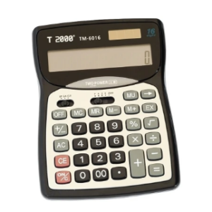 Calculator de birou multicolor TM-6016 T2000 cu 16 cifre