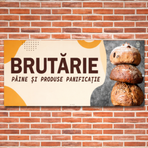 Banner personalizat brutărie – Pâine și produse panificație