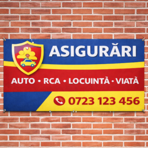 Panou reclamă Asigurări din PVC Forex 5 mm