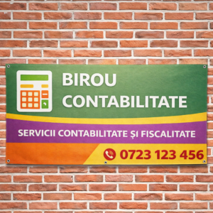 Panou reclamă Birou Contabilitate din PVC Forex 5 mm