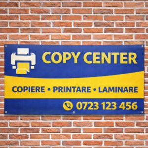 Panou reclamă Copy Center personalizat din PVC Forex 5 mm