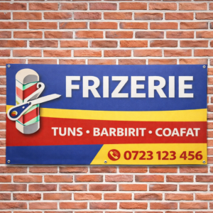 Panou reclamă Frizerie din PVC Forex 5 mm