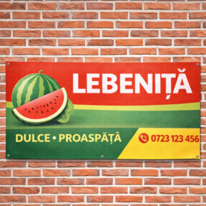 Panou reclamă LEBENIȚĂ din PVC Forex 5 mm
