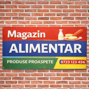 Panou reclamă Magazin Alimentar din PVC Forex 5 mm