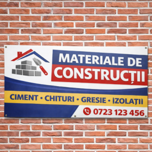 Panou reclamă Materiale de Construcții din PVC Forex 5 mm