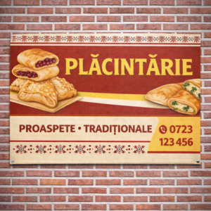 Panou reclamă Plăcintărie din PVC Forex 5 mm