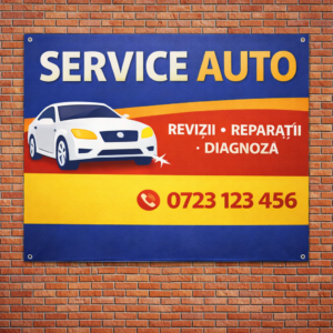 Panou reclamă Service Auto din PVC Forex 5mm