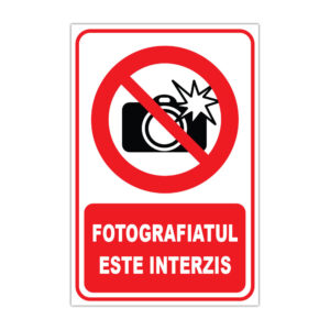 Indicator de interzicere Fotografiatul este interzis