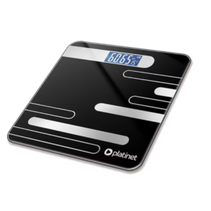 Cantar de baie Platinet, electronic, 180 kg, afisaj LED, negru