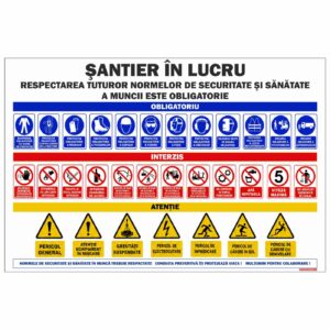 Panou santier in lucru