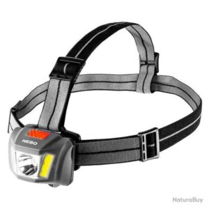Lanternă frontală NEBO Einstein 250 lumeni cu bandă elastică și rezistență la apă IPX4