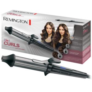 Ondulator de păr Remington 2 in 1 Curls CI67E1 cu diametre 25 mm și 38 mm