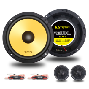 Sistem de difuzoare auto Recoil RLM65 Level 3 galben 6.5 inch cu putere 160W
