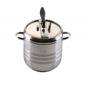 Oala sub presiune Ertone ERT-MN 306 cu capac și finisaj inox argintiu