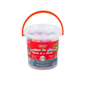 Set de plastilină multicolor în galeată cu 10 culori pentru activități creative