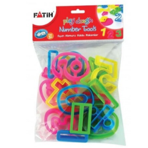 Set forme modelat plastilină cu cifre multicolor pentru copii