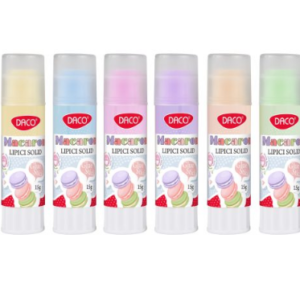 Lipici solid PVP Macaron stick multicolor Daco LS015M pentru papetărie și rechizite școlare