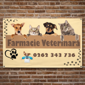 Banner Farmacie Veterinară personalizat