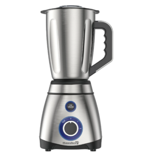 Blender Electric cu rasnita, Recipient din Inox, Capacitate 1.5 L, Doua viteze cu pulsatii, Cutite din Inox, Putere motor 600 W, Frecventa 50-60 Hz, Argintiu/Negru