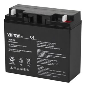 Acumulator stationar AGM VRLA 12V 20Ah cu dimensiuni compacte si greutate de 6.2 kg