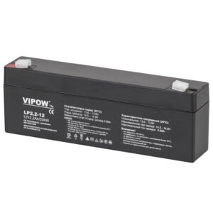 Acumulator stationar AGM VRLA 12V 2.2Ah Vipow cu dimensiuni compacte si greutate redusa