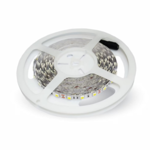 Banda LED albastră SMD5050 de 5 metri cu 60 LED-uri pe metru și protecție IP20